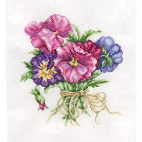 Набор для вышивки RTO M565 Букетик фиалок / Violets bouquet