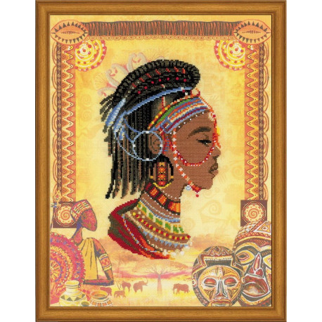 Набор для вышивки крестом Риолис РТ-0047 Африканская принцесса