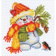 Набор для вышивки крестом Алиса 0-59 Снеговичок фото