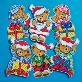 Набор для вышивания Design Works 1653 Little Christmas Bears