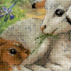 Набор для вышивки крестом Риолис РТ-0051 Ягненок и кролик фото