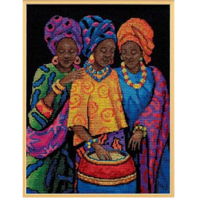 Набор для вышивания Dimensions 35254 Yoruban Beauties фото