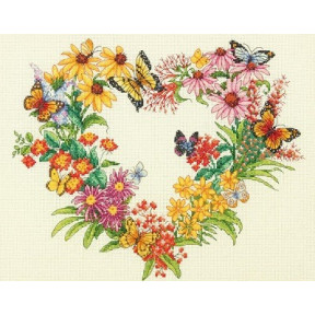 Набір для вишивання Dimensions 70-35336 Wildflower Wreath / Вінок із польових квітів