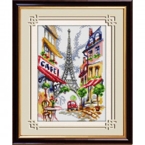 Набор для рисования камнями алмазная живопись Dream Art Парижское кафе (квадратные, полная) 30063D