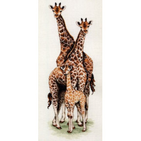 Набор для вышивания Anchor PCE740 Giraffe Family /Семья жирафов