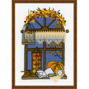 Набор для вышивки крестом Риолис 1593 Осеннее окошко