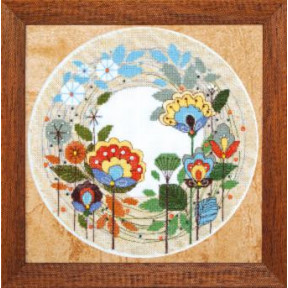 Набір для вишивання хрестиком Чарівна Міть ВТ-1006 Квітковий кругообіг