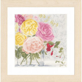 Набор для вышивания Lanarte PN-0155030 Пастельные цветы фото