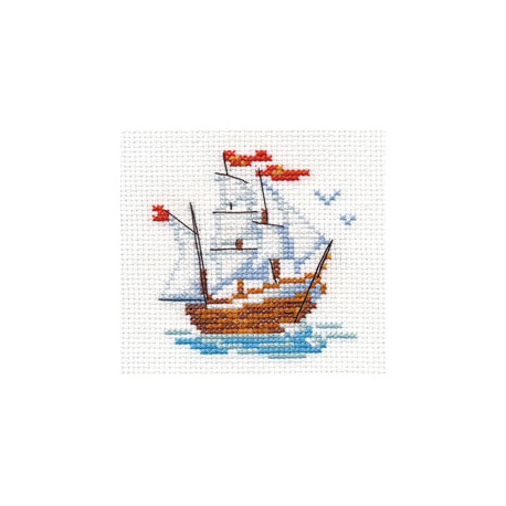 Набор для вышивки крестом Алиса 0-159 Кораблик фото