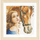 Набір для вишивання Lanarte PN-0158324 Women and horse фото