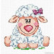 Набір для вишивки хрестиком Чудова голка 18-83 Малятко овечка