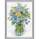 Набір для вишивання Design Works 2866 Blue & Yellow Floral фото