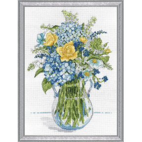Набір для вишивання Design Works 2866 Blue & Yellow Floral