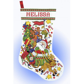 Набір для вишивання Design Works 5951 Santa Sleigh фото