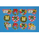 Набір для вишивання Design Works +1659 Candy Cane & Wreath фото