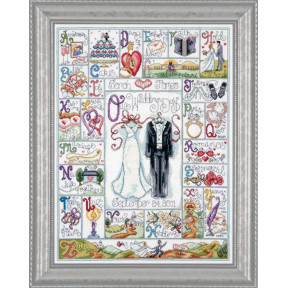 Набор для вышивания Design Works 2734 Wedding ABC