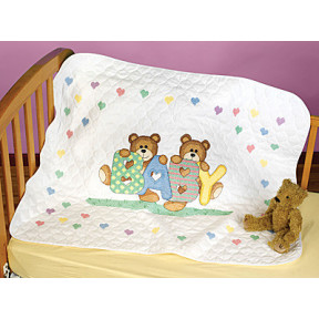 Набор для вышивания Janlynn 021-1784 Teddy Baby Quilt фото