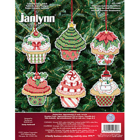 Набір для вишивання Janlynn 021-1390 Christmas Cupcake