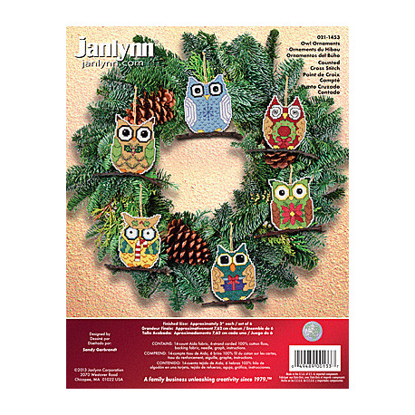 Набір для вишивання Janlynn 021-1453 Owl Ornaments фото