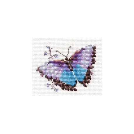 Набір для вишивки хрестиком Аліса 0-149 Яскраві бабочкі.Голубая
