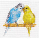 Набор для вышивки крестом Алиса 0-176 Попугайчики фото