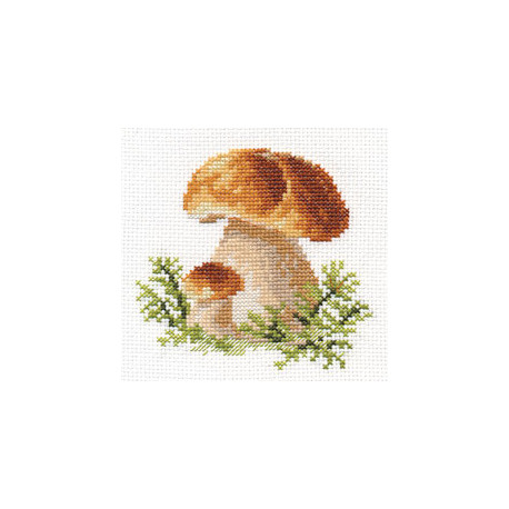 Набір для вишивки хрестиком Аліса 0-144 Білі гриби фото
