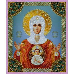Набор для вышивания Картины Бисером Р-272 Икона Знамение Пресвятой Богородицы