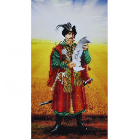Набор для вышивания Картины Бисером Р-231 Украинский козак фото
