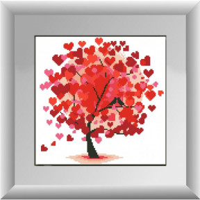 Набір для малювання камінням алмазна живопис Dream Art Дерево кохання (квадратні, повна) 30256D