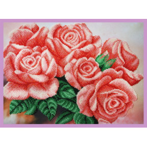 Набор для вышивания Картины Бисером Р-293 Розовые розы фото