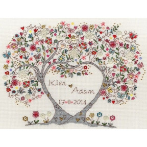 Набор для вышивания крестом Bothy Threads XKA4 Love Blossoms
