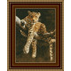 Набор для вышивания Kustom Krafts 99237 Отдыхающий леопард фото