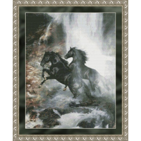 Набір для вишивання Kustom Krafts 97157 Waterfall Horses