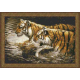 Набор для вышивания Kustom Krafts 98637 Wading Tigers фото