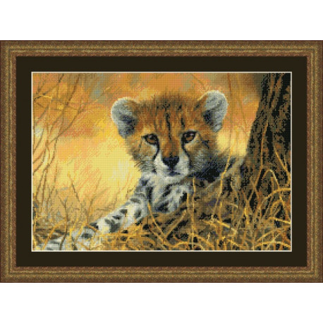 Набір для вишивання Kustom Krafts 98657 Little Baby Cheetah фото