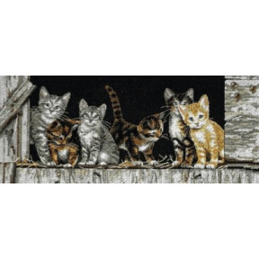 Набор для вышивания  Dimensions 35133 Barnyard Kitties Cats