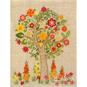 НКШ-4004 Набори для вишивання нитками (декоративні шви) Марічка Квітне дерево