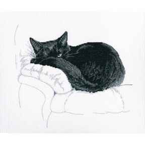 Набір для вишивання хрестиком RTO M668 Серед чорних котів