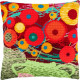 Набір для вишивки подушки Чарівниця V-164 Ваза з квітами фото