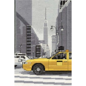 Набір для вишивання хрестом DMC BK1350 New York Taxi фото