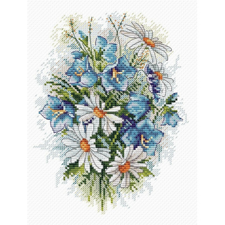 Набір для вишивки хрестиком МП Студія М-120 Лугові квіти фото