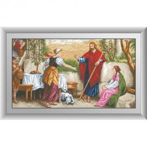 Набор для рисования камнями алмазная живопись Dream Art Иисус, Марфа и Мария (квадратные, полная) 30481D
