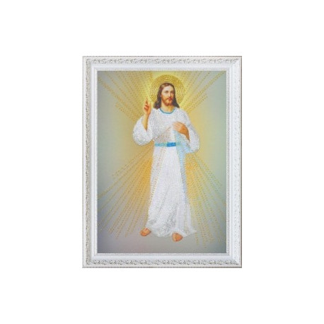 Набор для вышивания Картины Бисером Р-307 Иисус, уповаю на Тебя