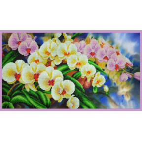 Набор для вышивания Картины Бисером Р-308 Орхидеи в саду фото
