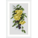 Набір для вишивки хрестиком Luca-S Жовті троянди зі сливами