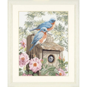 Набір для вишивання Lanarte PN-0008197 Garden Blue birds