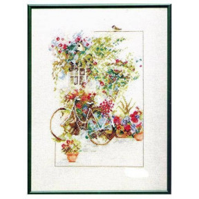 Набір для вишивання Lanarte PN-0168447 Flowers & bicycle