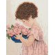 Набір для вишивання хрестиком Classic Design Дівчинка з квітами 4418