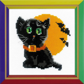 Набор для вышивки крестом Риолис НВ175 Черный кот фото