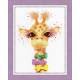 Набір для вишивання хрестиком Золоте Руно Д-061 Закоханий жираф
